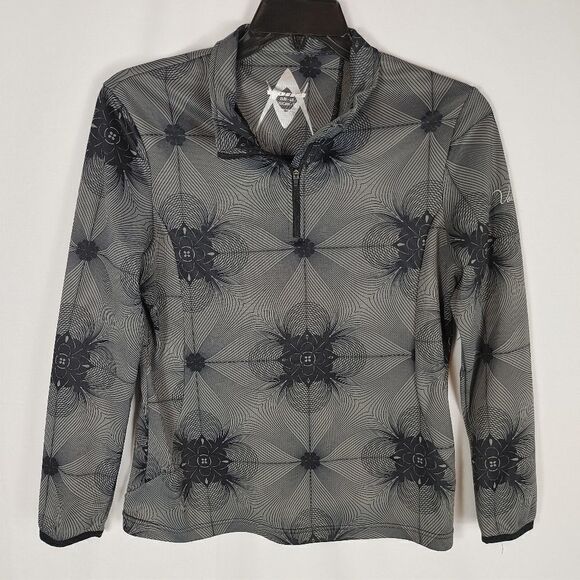 Volkl Women's Gray And Black Pullover Quarter Zip - Picture 1 of 5